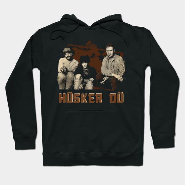 Hüsker Dü Anarchy And Anthems In Technicolor Hoodie by Insect Exoskeleton